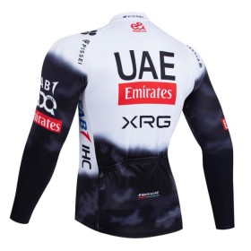 Wielershirt 2025 UAE TEAM EMIRATES Lange Mouw Wit